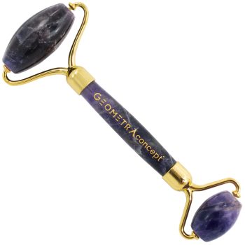 Ametist Taşı | Yüz Masaj Aleti | Premium Geometra Face Roller