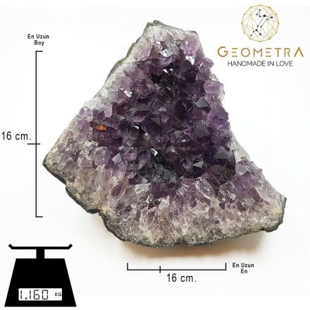 Ametist Amethyst Kütle Ham Dogaltas Mineral Geometra 1160g 2