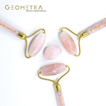Pembe Kuvars | Yüz Masaj Aleti | Premium Geometra Face Roller - Görsel 4