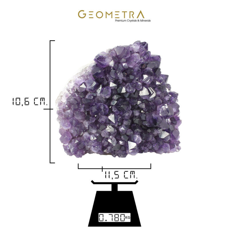 Ametist Tasi Dekoratif Kutle Premium Geomera Concept 780gr 2