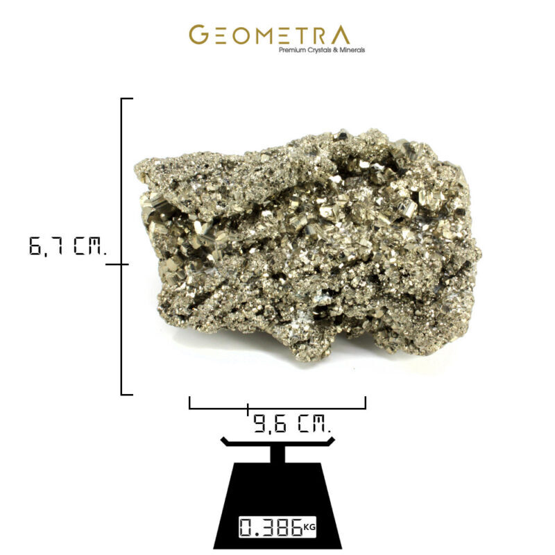 Pirit Tasi Pyrite Dekoratif Kutle Premium Geomera Concept 386gr 2