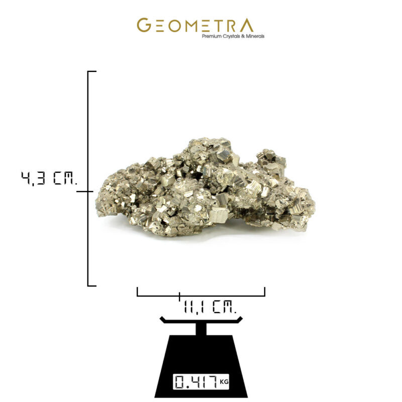 Pirit Tasi Pyrite Dekoratif Kutle Premium Geomera Concept 417gr 2
