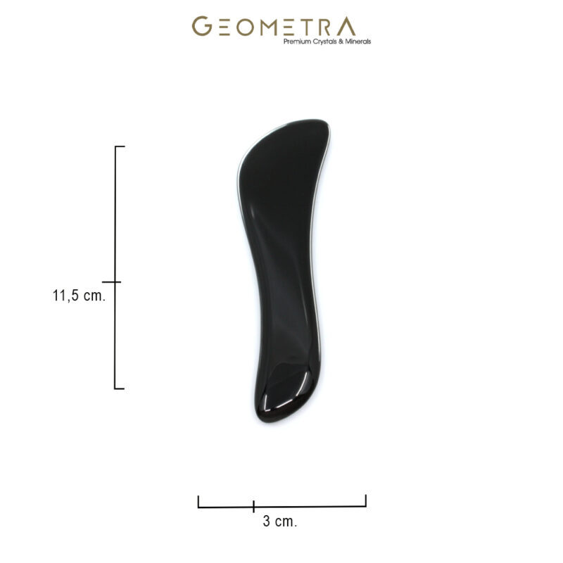 gua sha Obsidyen tasi 2 geometra yuz vucut masaj aleti 2
