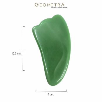 Aventurin Taşı | Vücut & Yüz Masaj Aleti | Geometra Premium Gua Sha Taşı - Görsel 2