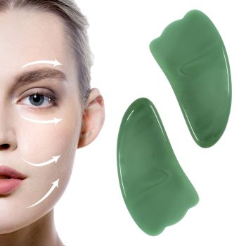Aventurin Taşı | Vücut & Yüz Masaj Aleti | Geometra Premium Gua Sha Taşı
