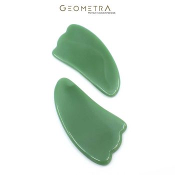 Aventurin Taşı | Vücut & Yüz Masaj Aleti | Geometra Premium Gua Sha Taşı - Görsel 3