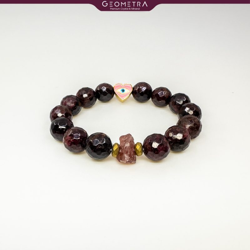 lal tasi yakut dogal tas bileklik pembe nazar gobeklitepe koleksiyon geometra concept on
