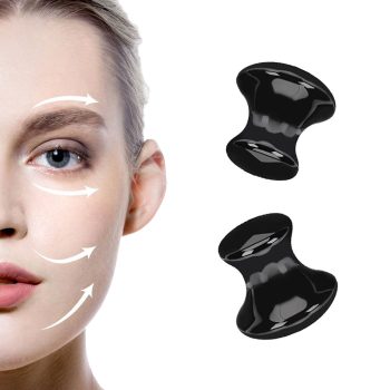 Obsidyen Doğal Taş | Vücut & Yüz Masaj Aleti | Geometra Anti Aging Spa Gua Sha