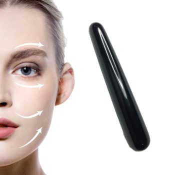 Obsidyen Taşı Akupunktur Doğal Taş Gua Sha Yüz Vücut Yoni Masaj Aleti