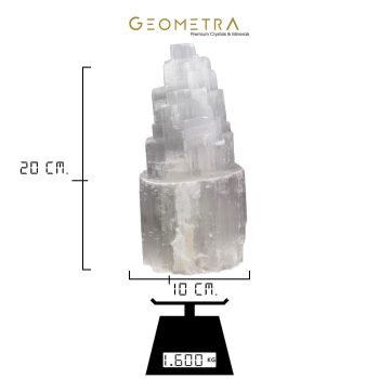 Selenit Taşı | Tuz Lamba | Kristal Gece Lambası | Doğal Taş Bileklik Temizleme 1.600 kg. - Görsel 2