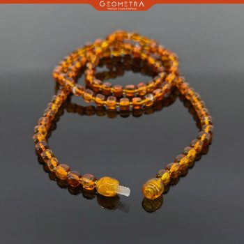Kehribar Kolye | Doğal Taş Takı | Sertifikalı Gold Amber Taşı Bileklik - Görsel 3