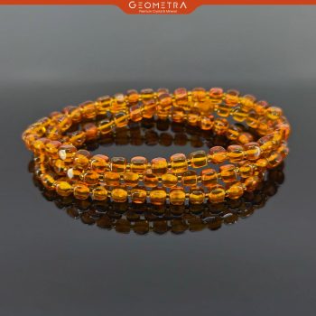 Kehribar Kolye | Doğal Taş Takı | Sertifikalı Gold Amber Taşı Bileklik - Görsel 2