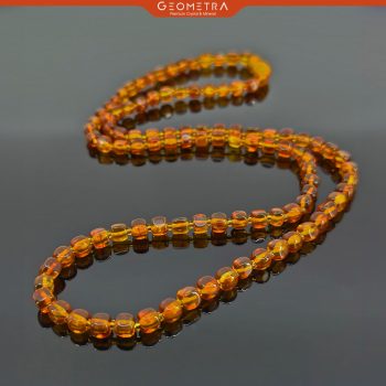 Kehribar Kolye | Doğal Taş Takı | Sertifikalı Gold Amber Taşı Bileklik