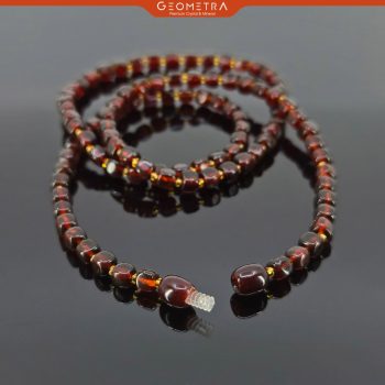 Kehribar Kolye | Doğal Taş Takı | Sertifikalı Kırmızı Amber Taşı Bileklik - Görsel 3